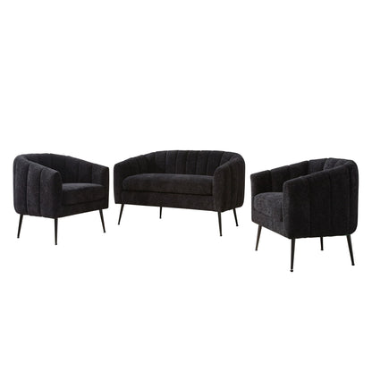 3 Piece Living Room Furniture Set Sofa &amp; Armchairs