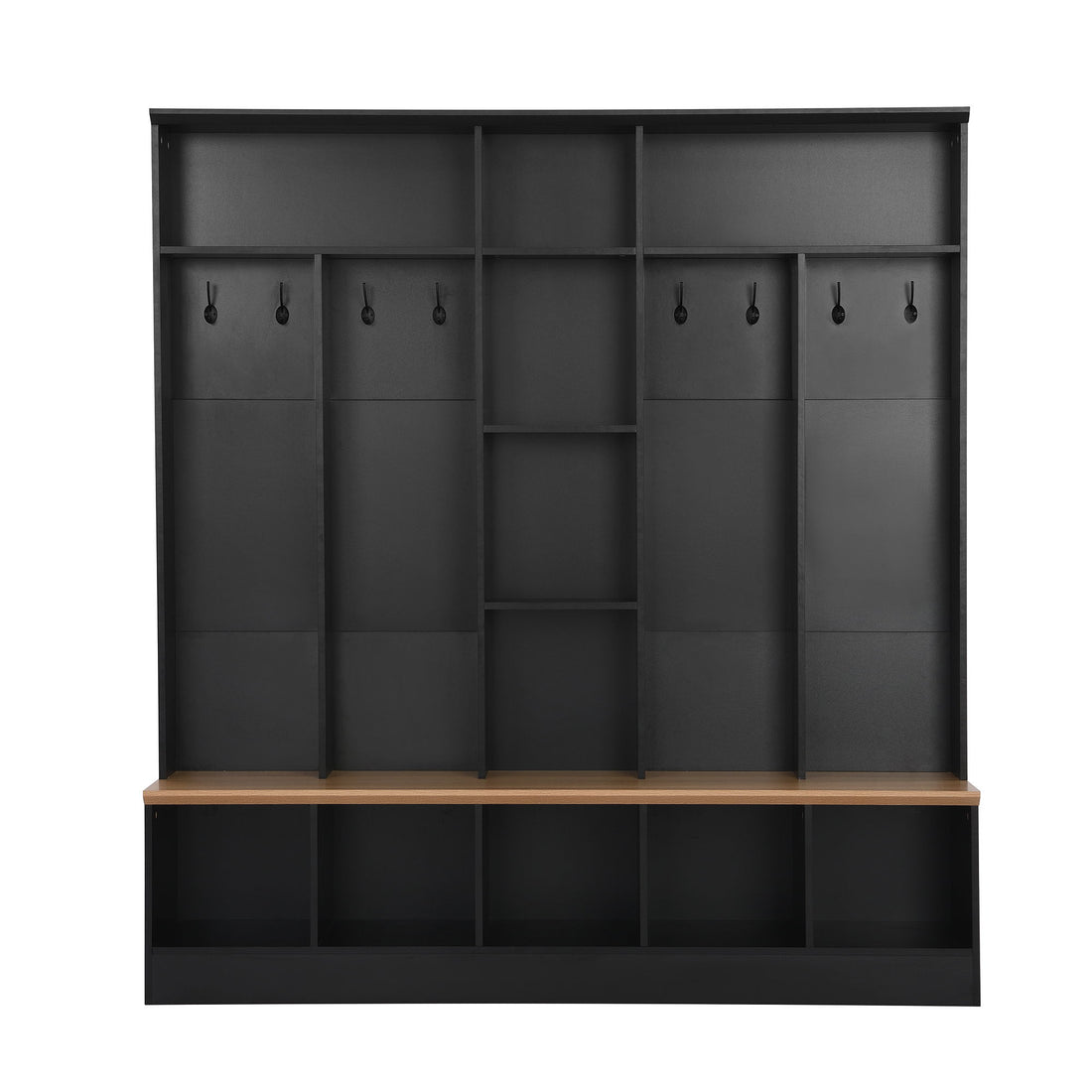 Minimalist Shoe Cabinet With Cube Storage &amp; Shelves
