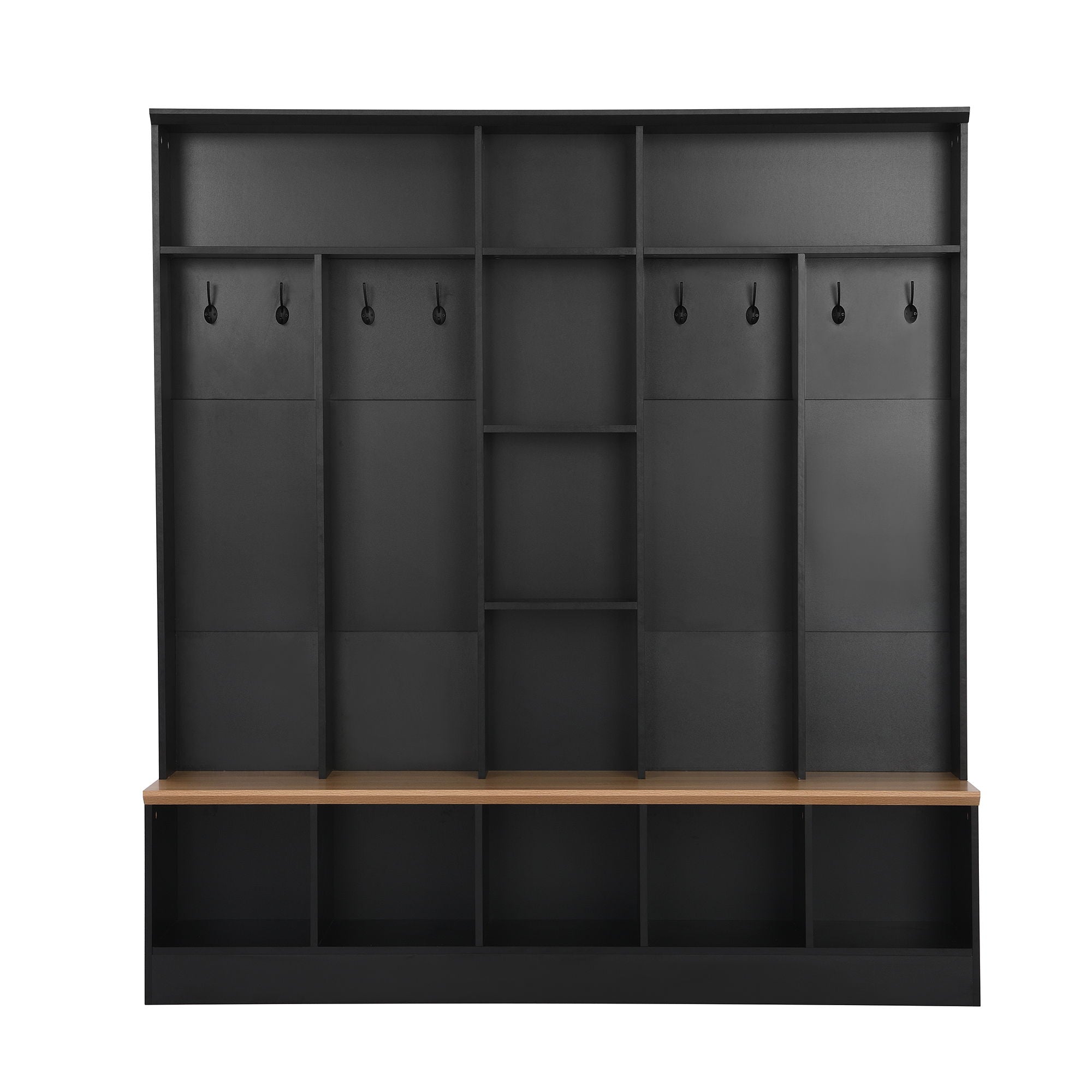 Minimalist Shoe Cabinet With Cube Storage &amp; Shelves