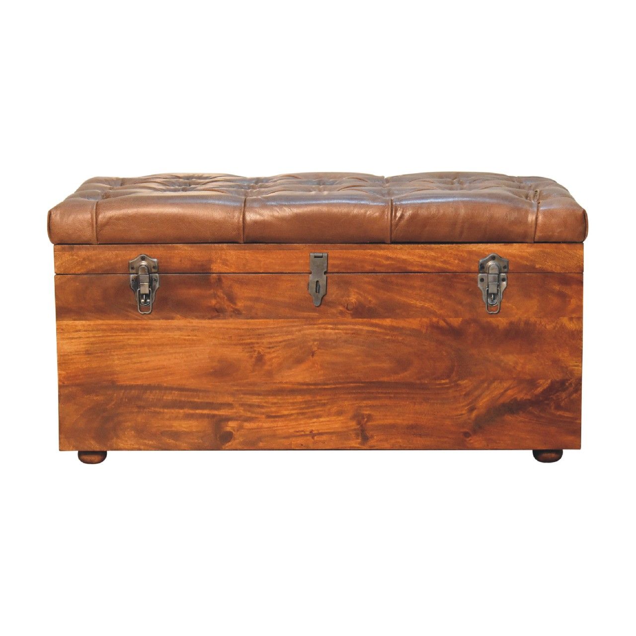 Buffalo - Leather Storage Trunk