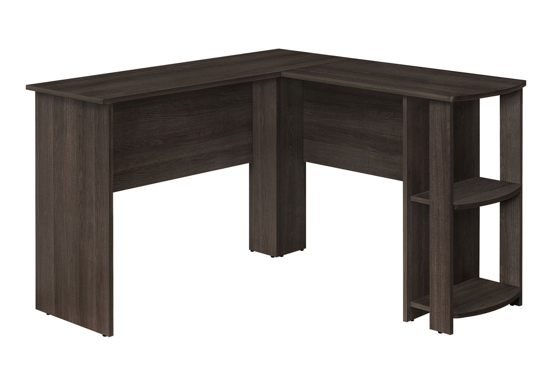 Computer Desk, Home Office, Corner, Storage Shelves, L Shape, Laptop, Contemporary &amp; Modern