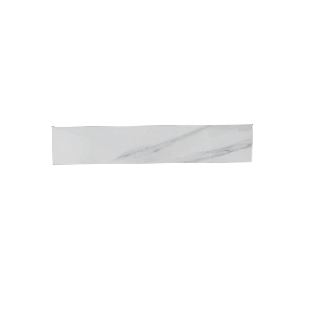 Sintered Stone Bathroom Vanity Top With 4&quot; Backsplash And 22&quot; Sidesplash - Carrara White