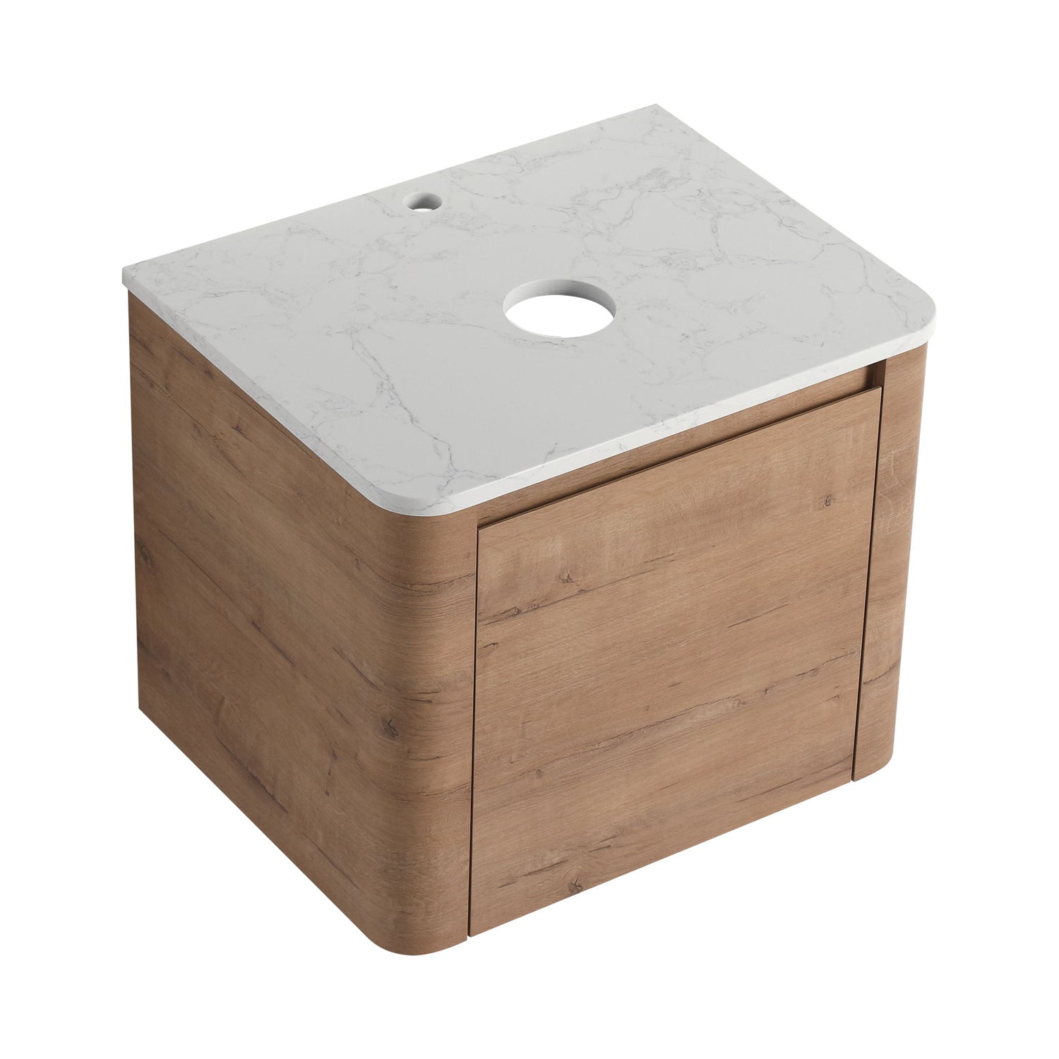 Wall Mounted Bathroom Vanity With Soft Close Door, Excluding Sink