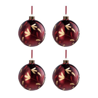 Christmas Ball Glass Decorative Hanging Ball Christmas Tree Ornaments, For Holiday Party Decorations