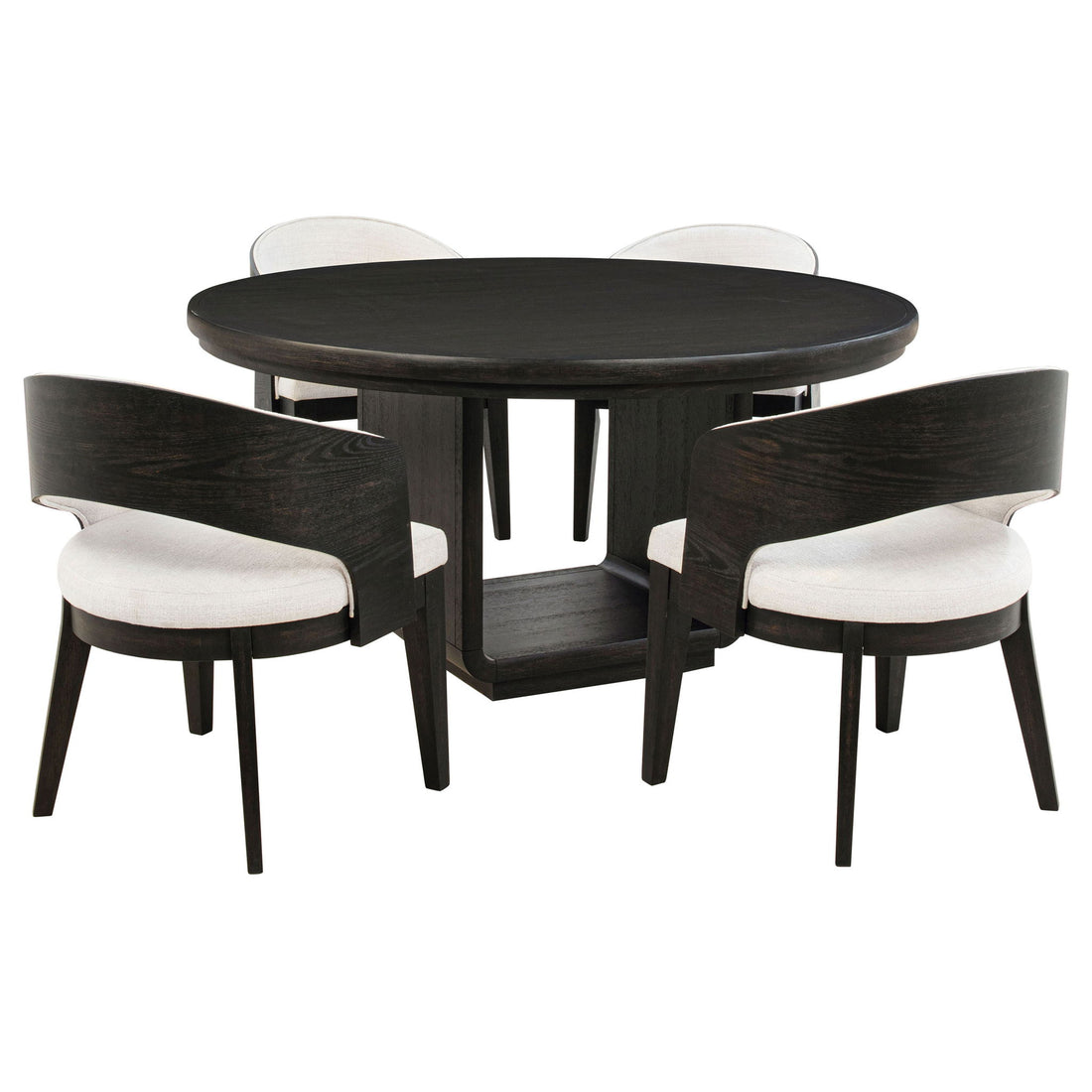Bangor - Round Dining Table Set With Arm Chairs