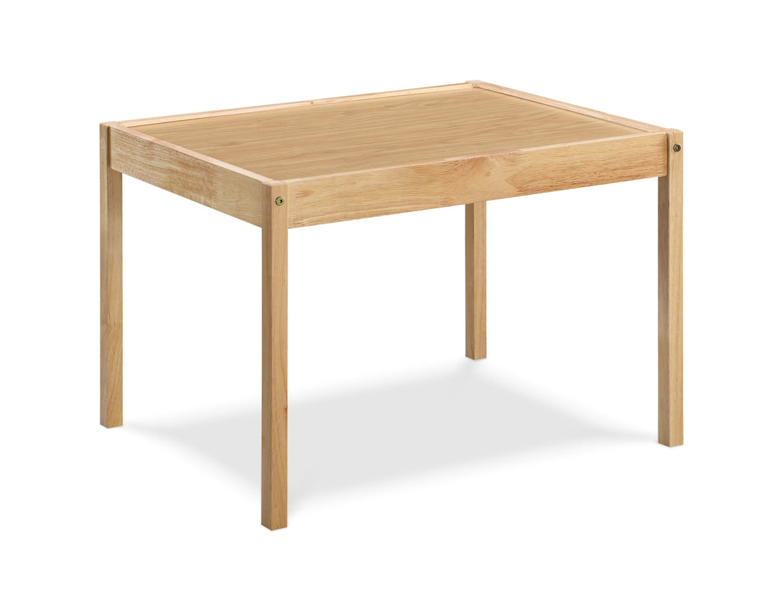 Della - 3 Piece Solid Wood Kids Table &amp; Two Chair Set - Natural