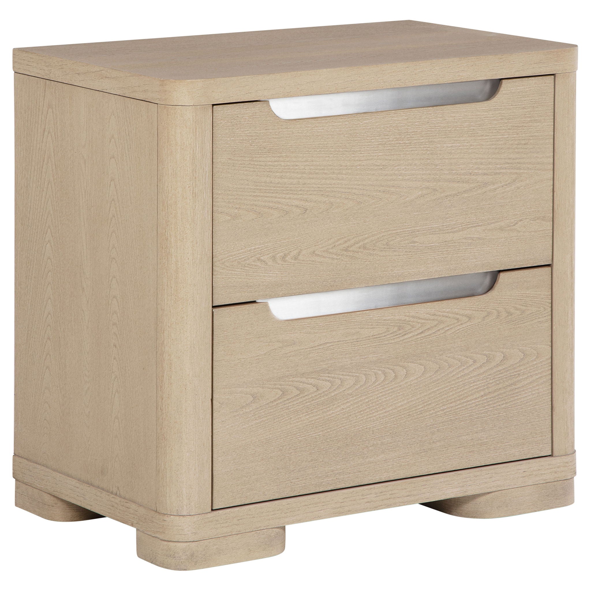 Mirador - 2 Drawer Nightstand Bedside Table - Natural