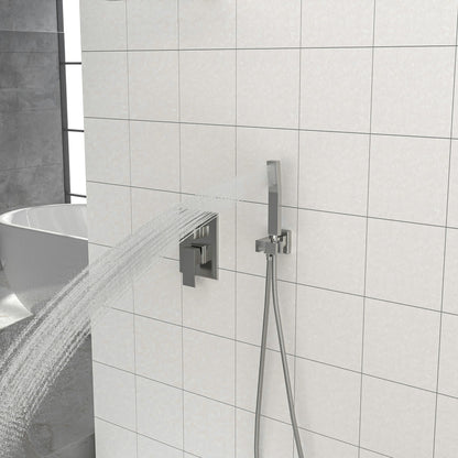 Dual Shower Head 10&quot; Wall Mounted Square Shower System