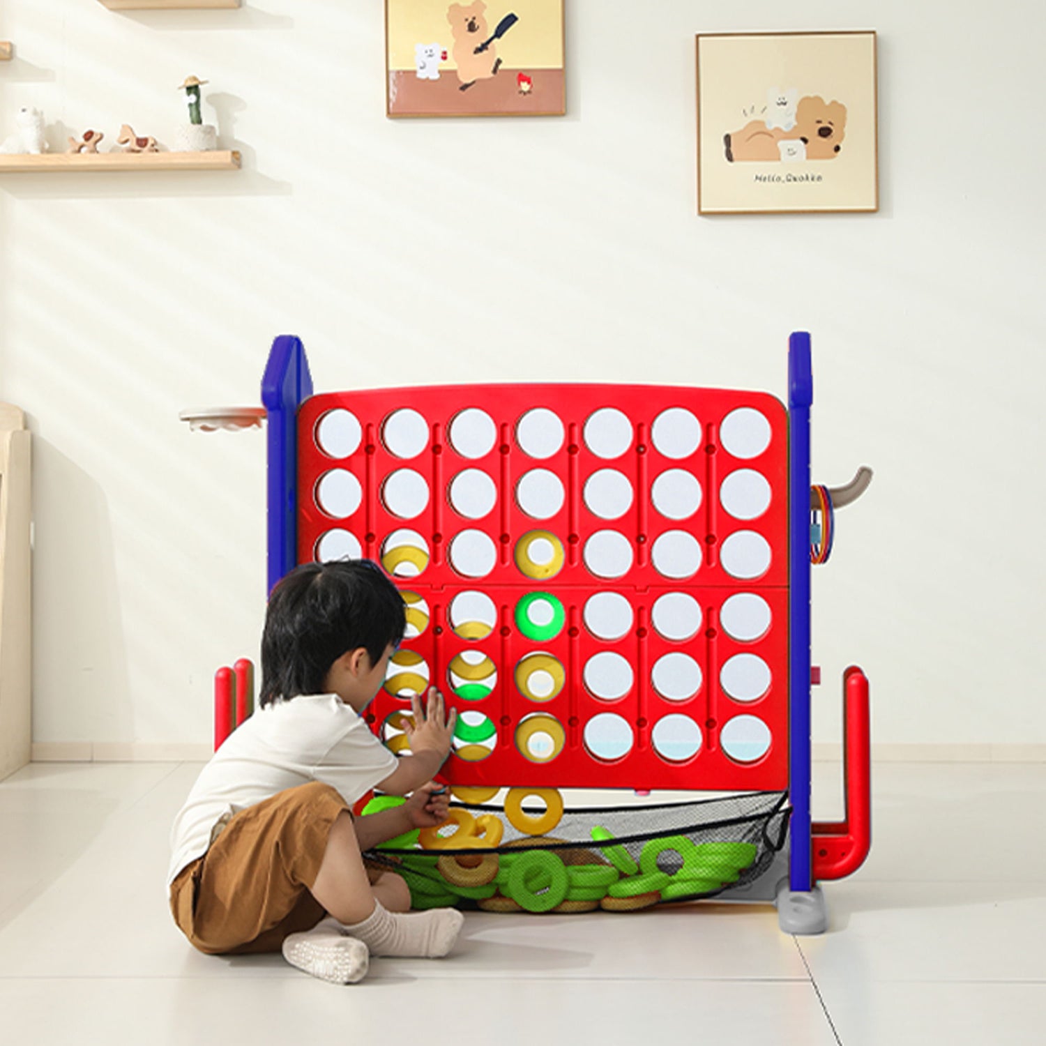 4 To Score Giant Game Set With Mesh Bag &amp; Jumbo Connect 4
