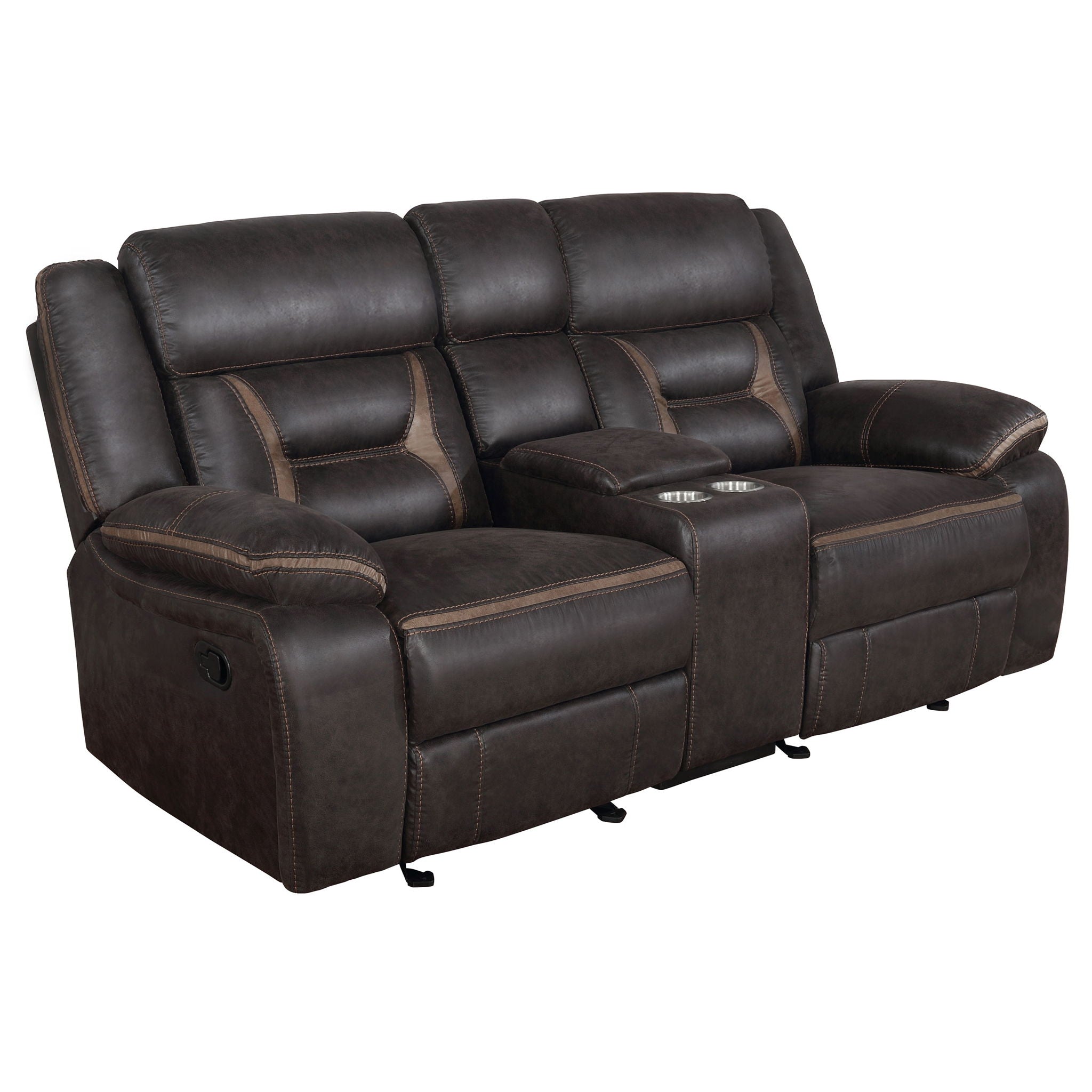 Brazelton - Glider Loveseat With Console