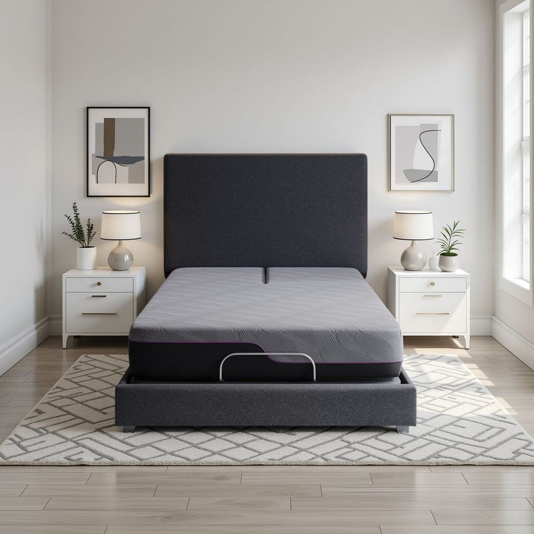 Renew - 11&quot; Queen Size Flex Head Cooling Fast Responding Latex Foam Mattress - Gray