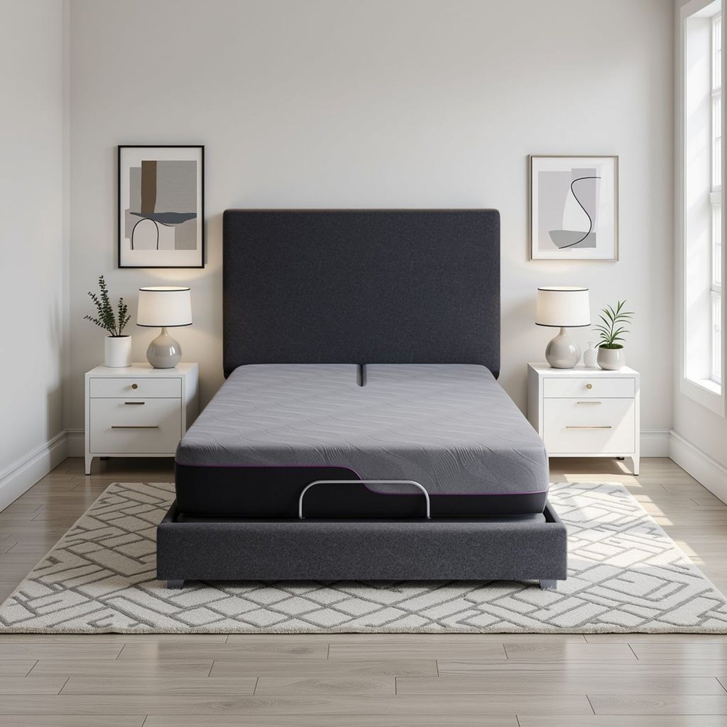 Renew - 11&quot; Queen Size Flex Head Cooling Fast Responding Latex Foam Mattress - Gray