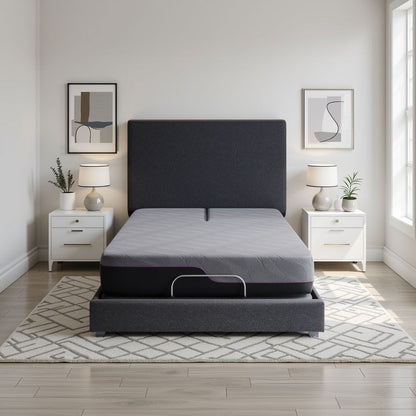 Renew - 11&quot; Queen Size Flex Head Cooling Fast Responding Latex Foam Mattress - Gray