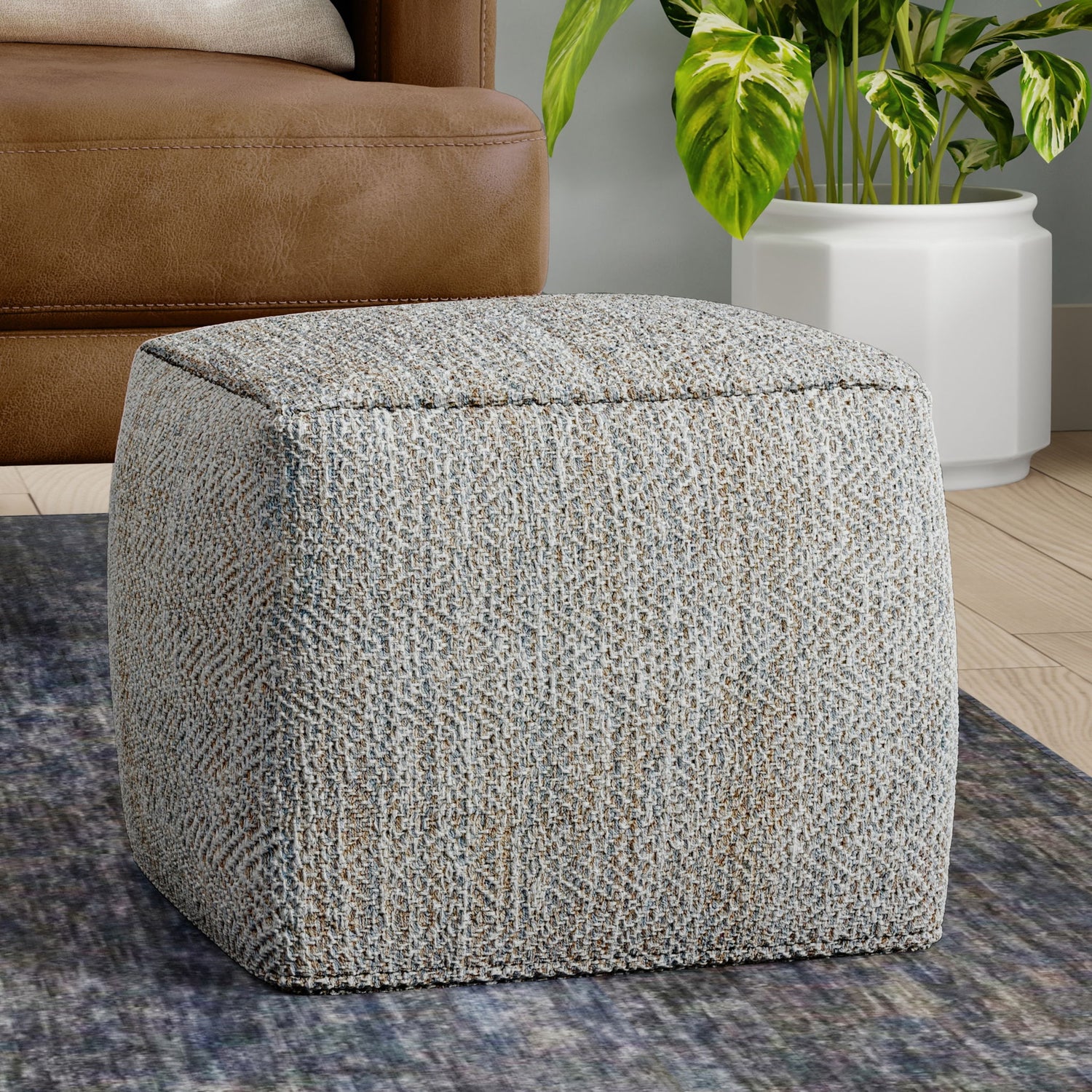 Nate - Square Pouf