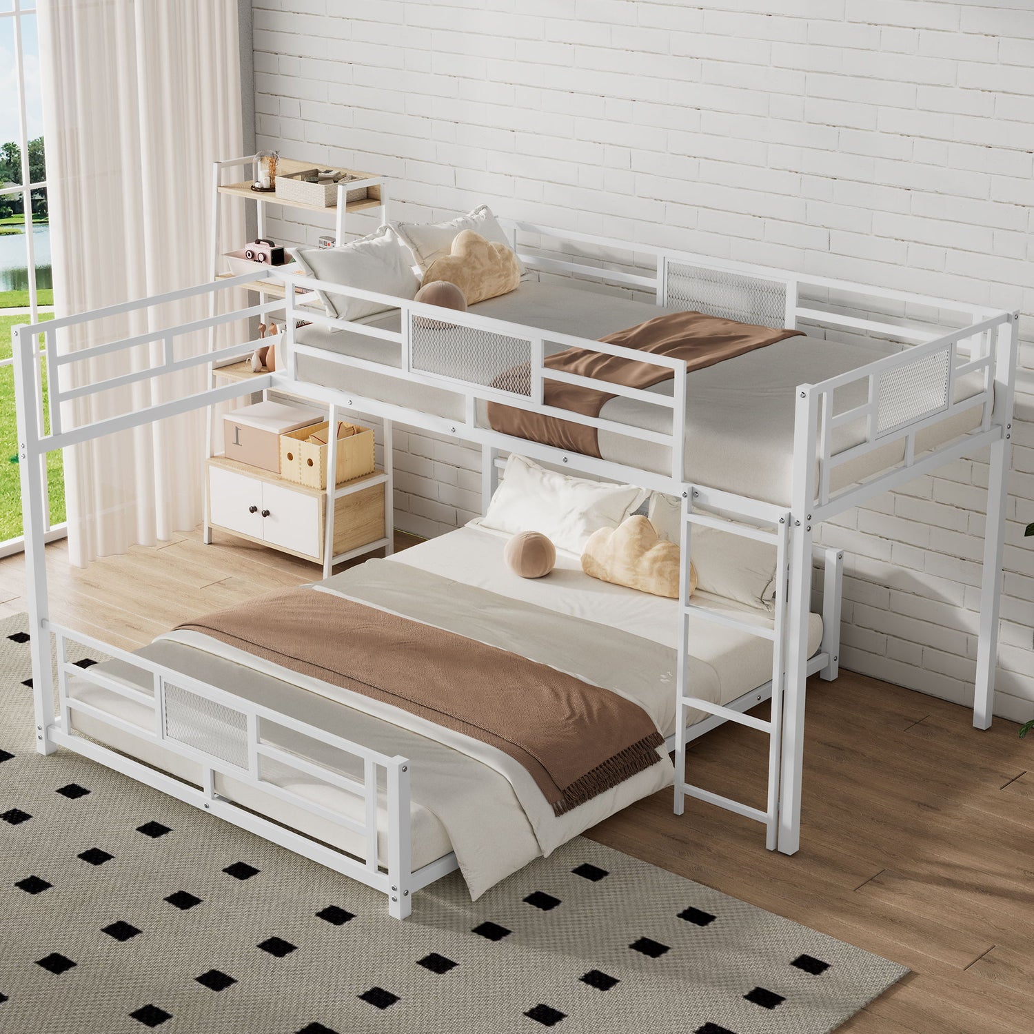 L-Shaped Bunk Bed