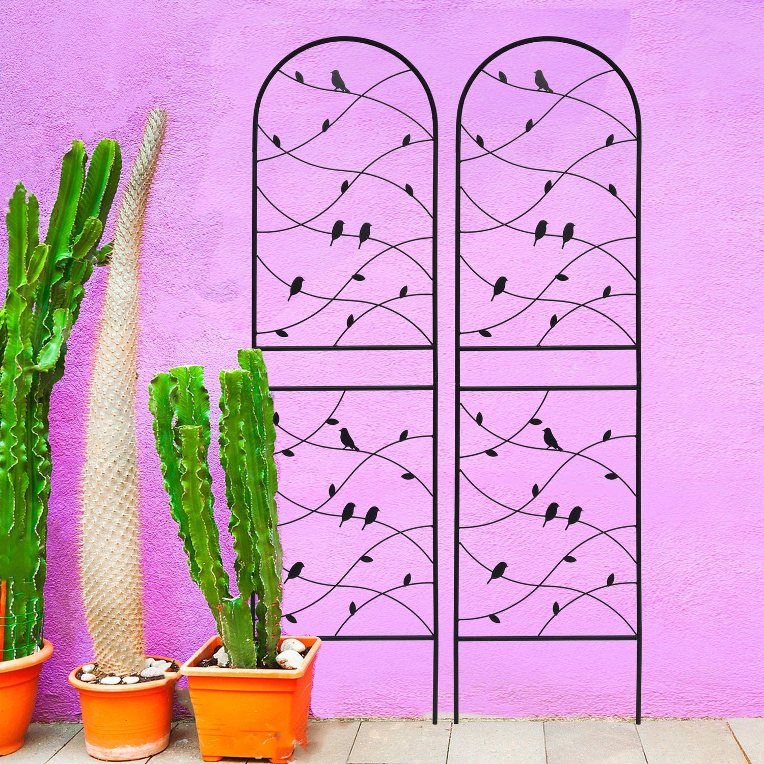 Garden Rustproof Trellis For Climbing Plants