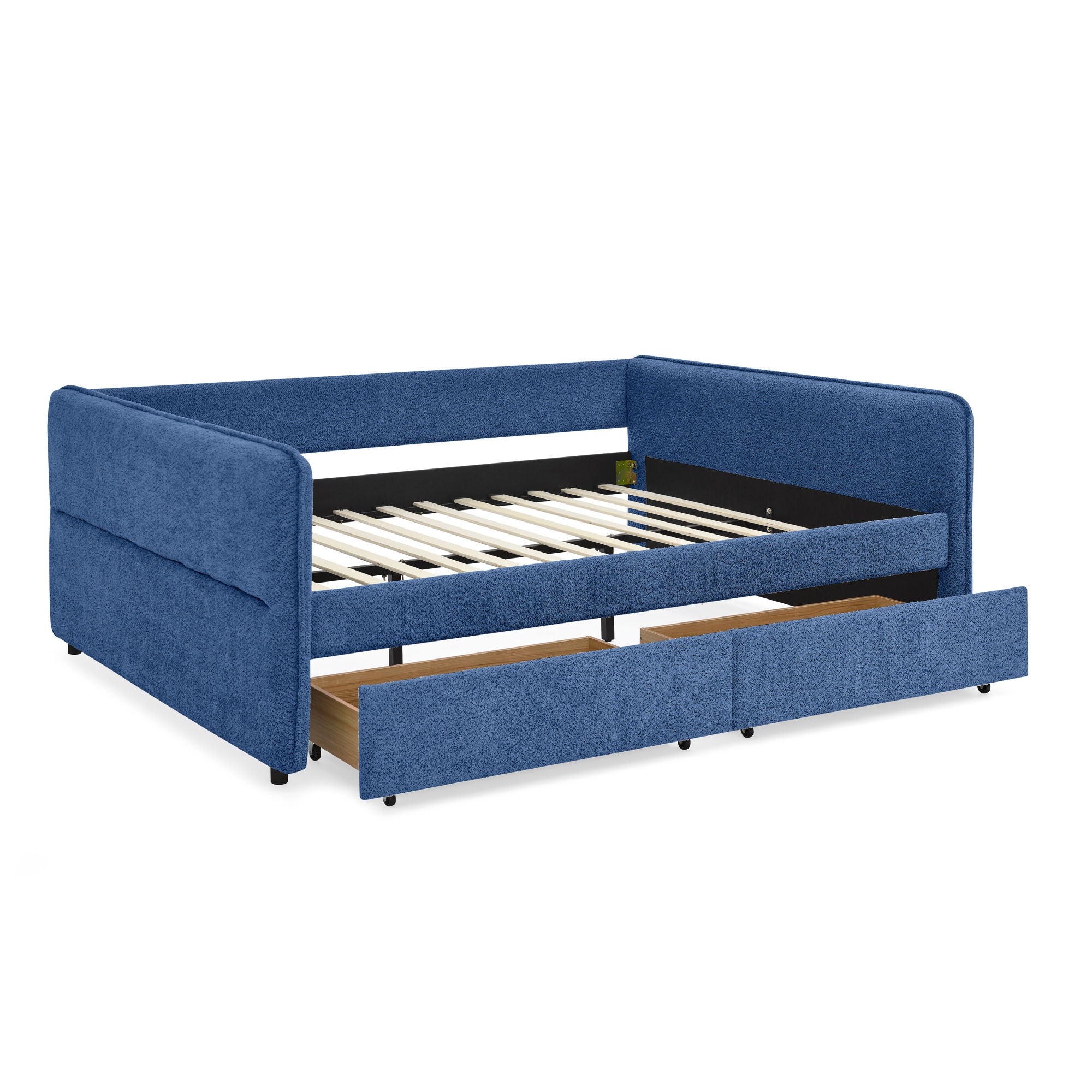 Upholstered Daybed &amp; 2 Drawers