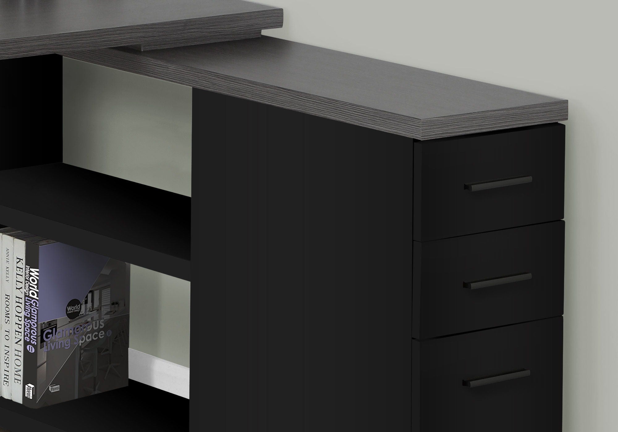 Computer Desk, Home Office, Corner, Left, Right Set - Up, Storage Drawers, L Shape, Laptop, And Contemporary &amp; Modern