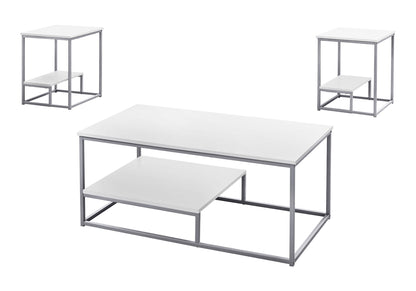 Table Set, Coffee, End, Side, Accent, Living Room, Contemporary &amp; Modern (Set of 3)