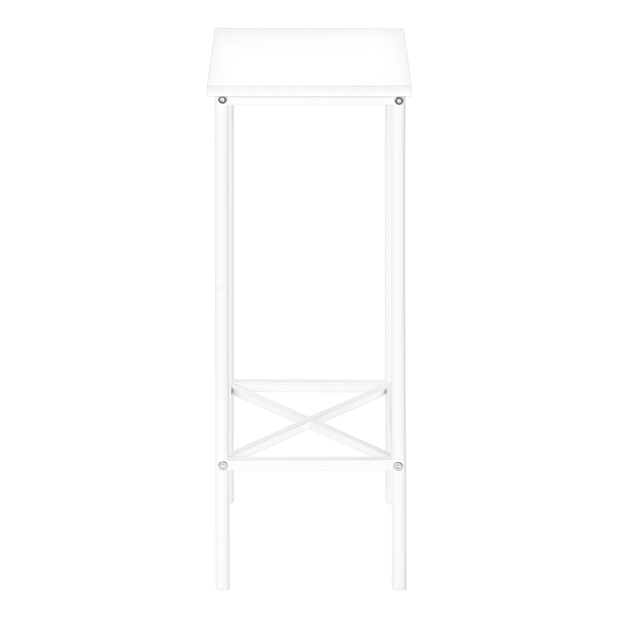 Accent Side Table, Narrow, Small, 2 Tier, Contemporary &amp; Modern