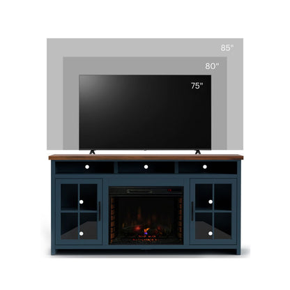 Nantucket - 74&quot; Fireplace TV Stand Console