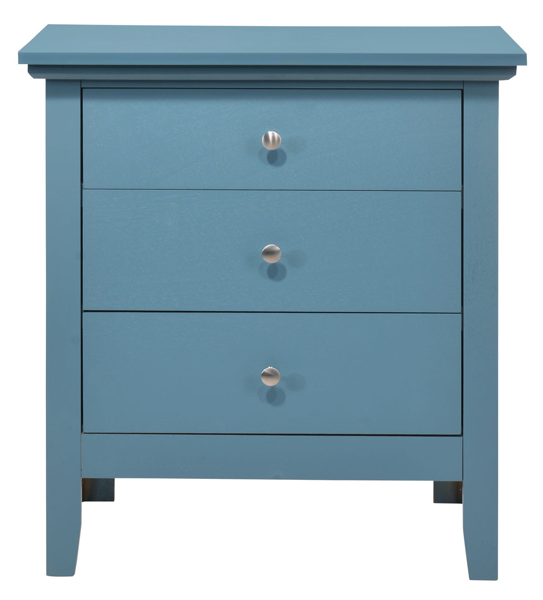 3 Drawer Nightstand - Teal