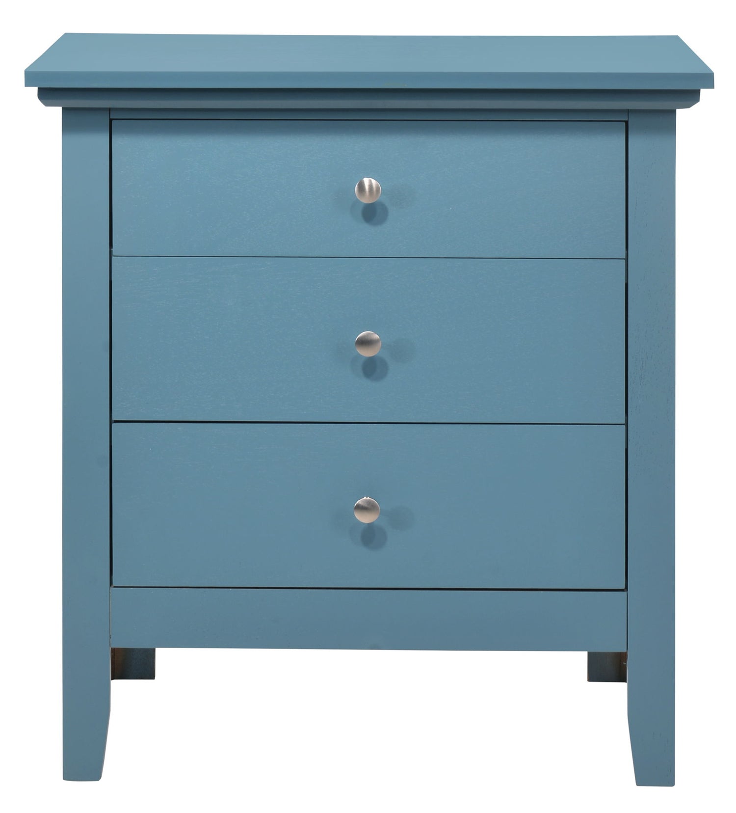 3 Drawer Nightstand - Teal