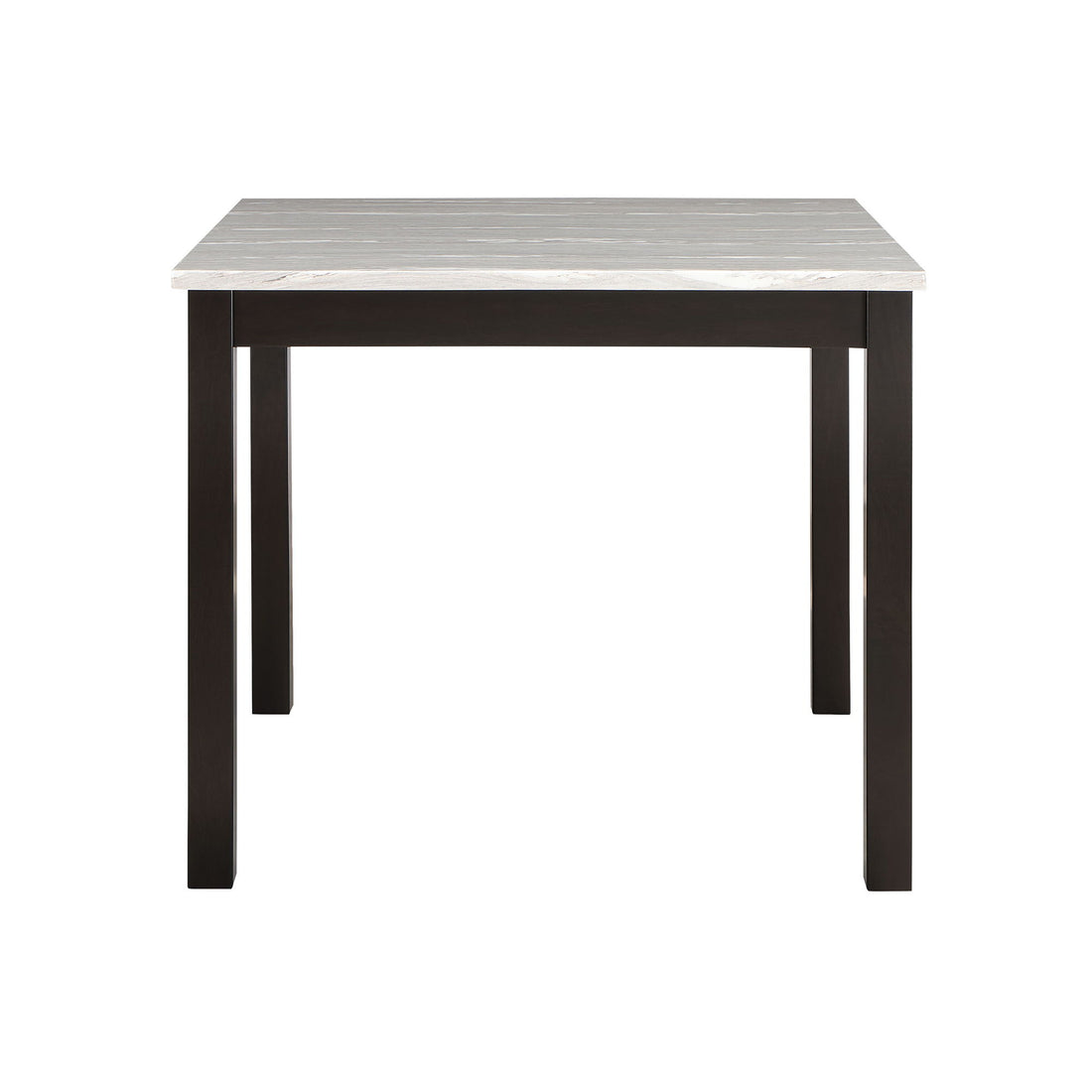 Leon - Bar Table And 4 Bar Stools - Espresso / White