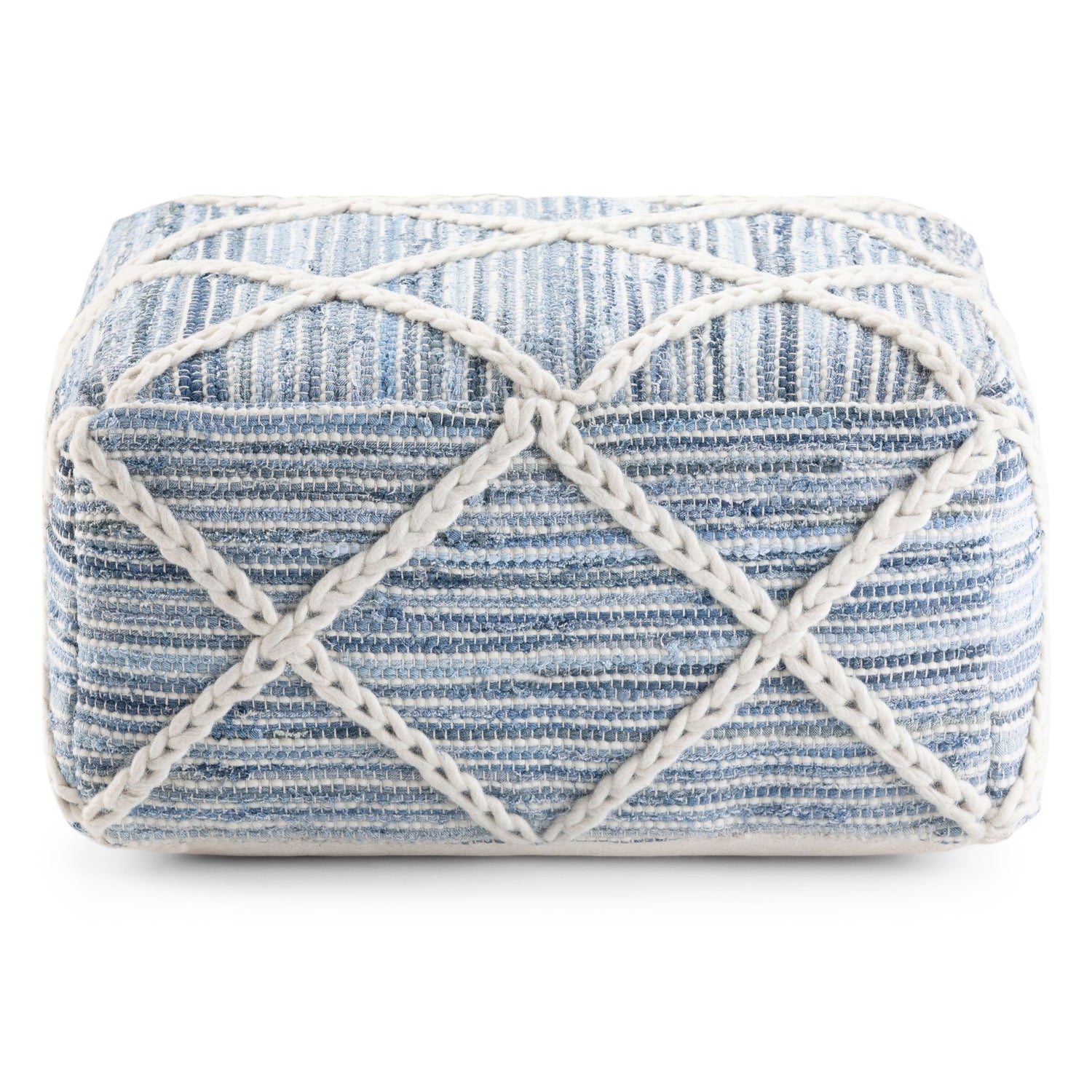 Cowan - Handcrafted Square Pouf