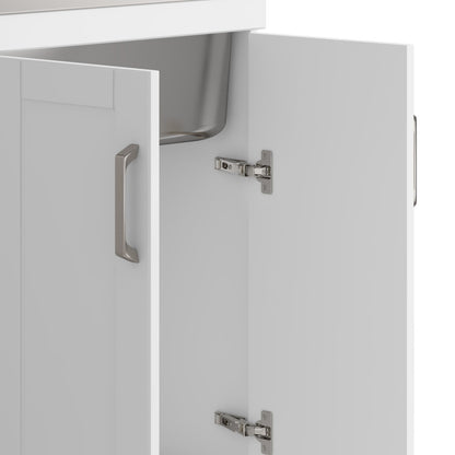 Kyle - Laundry Cabinet &amp; Faucet And Stainless Steel Sink