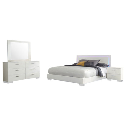 Dulcey - Bedroom Set &amp; LED Lighting