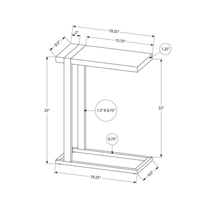 Accent Table, C - Shaped, Contemporary &amp; Modern Stylish Design