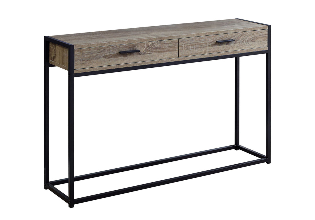 Accent Console Table For Entryway, Storage Drawers, Contemporary &amp; Modern