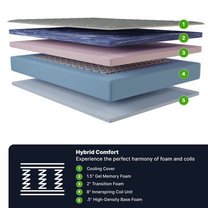 12&quot; Hybrid Mattress