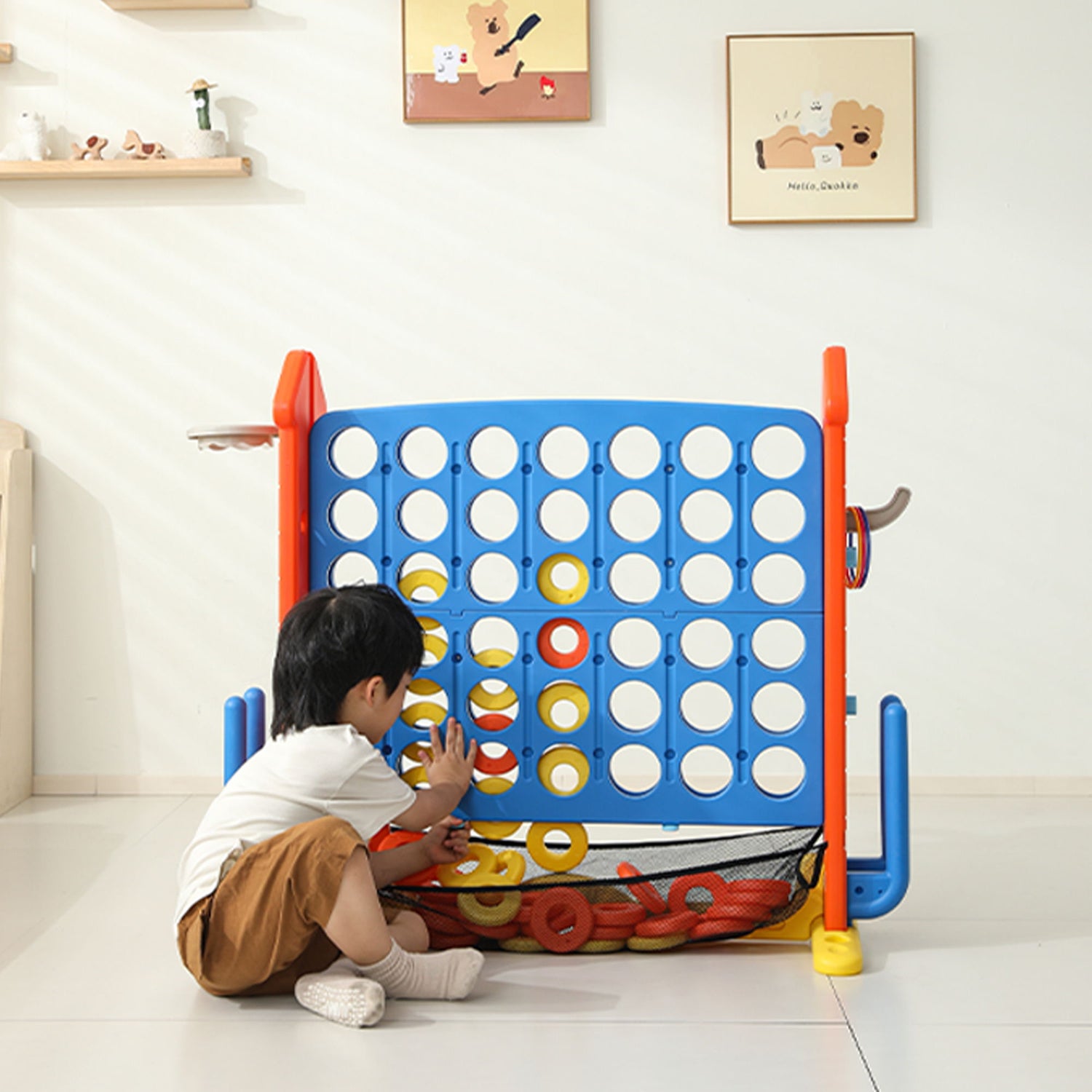 4 To Score Giant Game Set With Mesh Bag &amp; Jumbo Connect 4