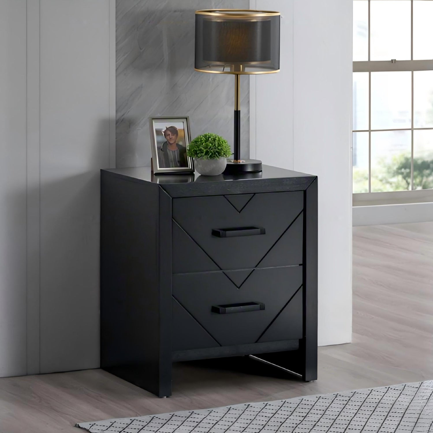 Morris - 2 Drawers Nightstand