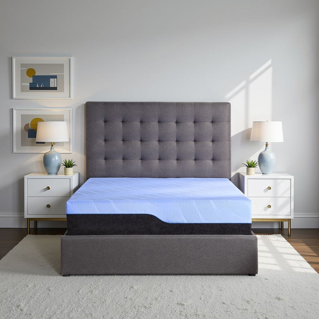 Refresh - 12&quot; Hybrid Cooling Fast Responding Latex Foam And Coil Mattress