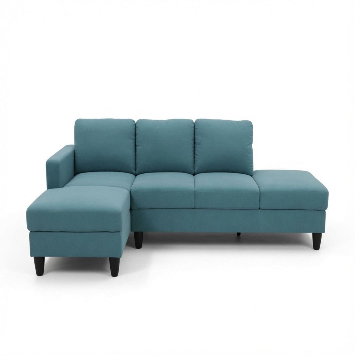 L - Shaped Sectional Sofa With Chaise &amp; Ottoman