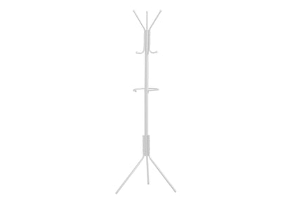Coat Rack, Hall Tree, Free Standing, Hanging Bar, 6 Hooks, Entryway, Contemporary &amp; Modern