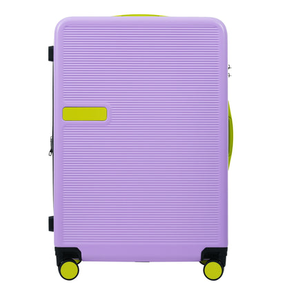 Hardshell Luggage Sets 3 Pieces Contrast Color Suitcase With Spinner Wheels And Tsa Lock 20&quot; 24&quot; 28&quot; Available