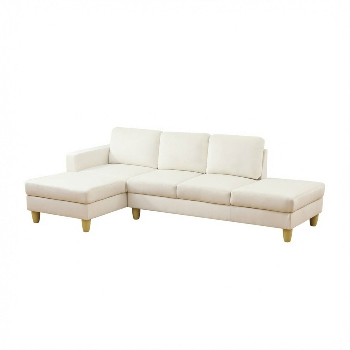 L - Shaped Sectional Sofa With Chaise &amp; Ottoman