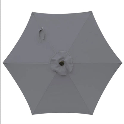 Umbrella With Crank Lift &amp; Tilt, UV-Resistant Canopy For Patio