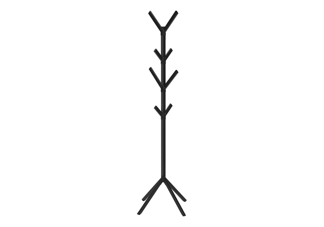 Coat Rack, Hall Tree, Free Standing, 8 Hooks, Entryway, Contemporary &amp; Modern