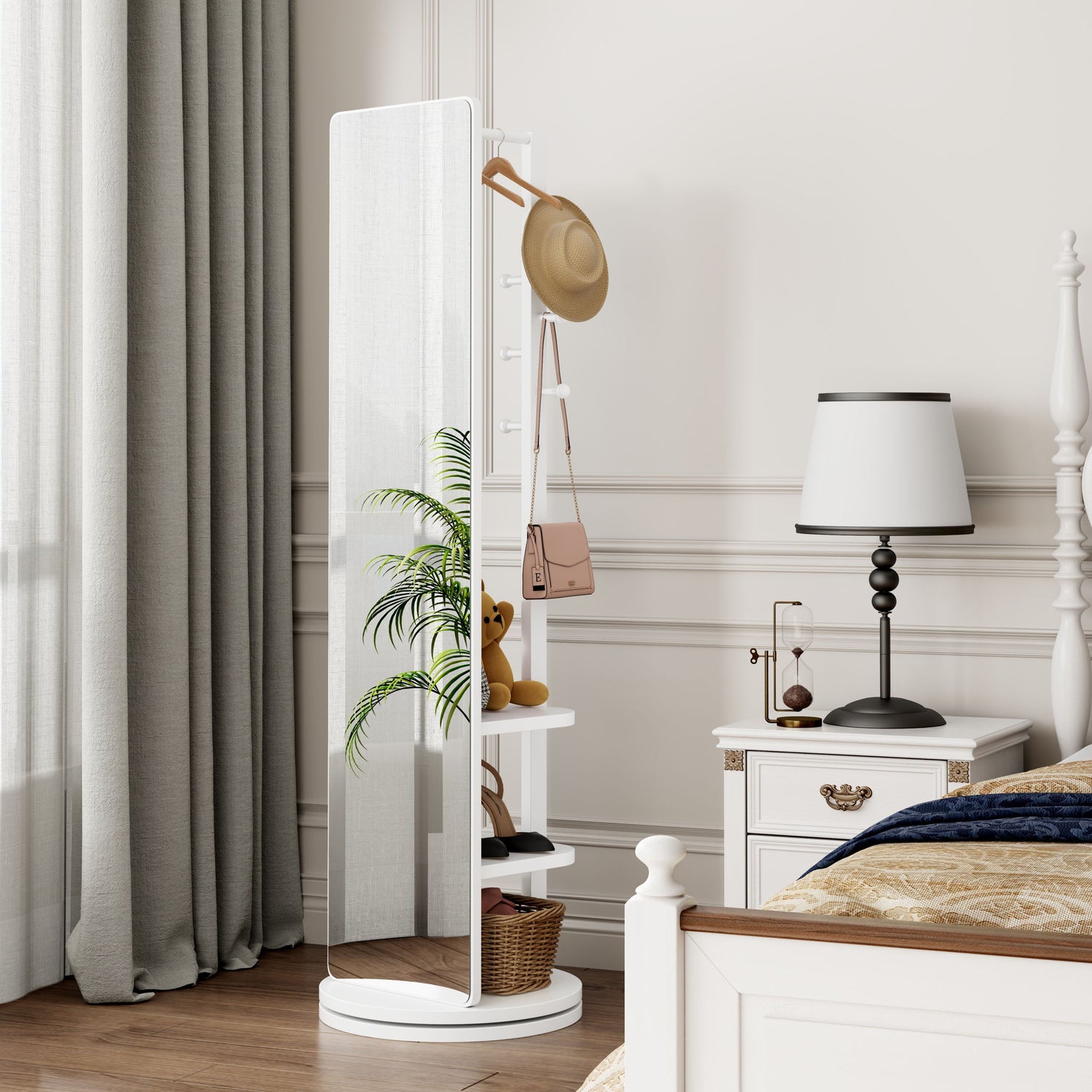 3 In 1 Multifunctional Full Length Clothing Mirror
