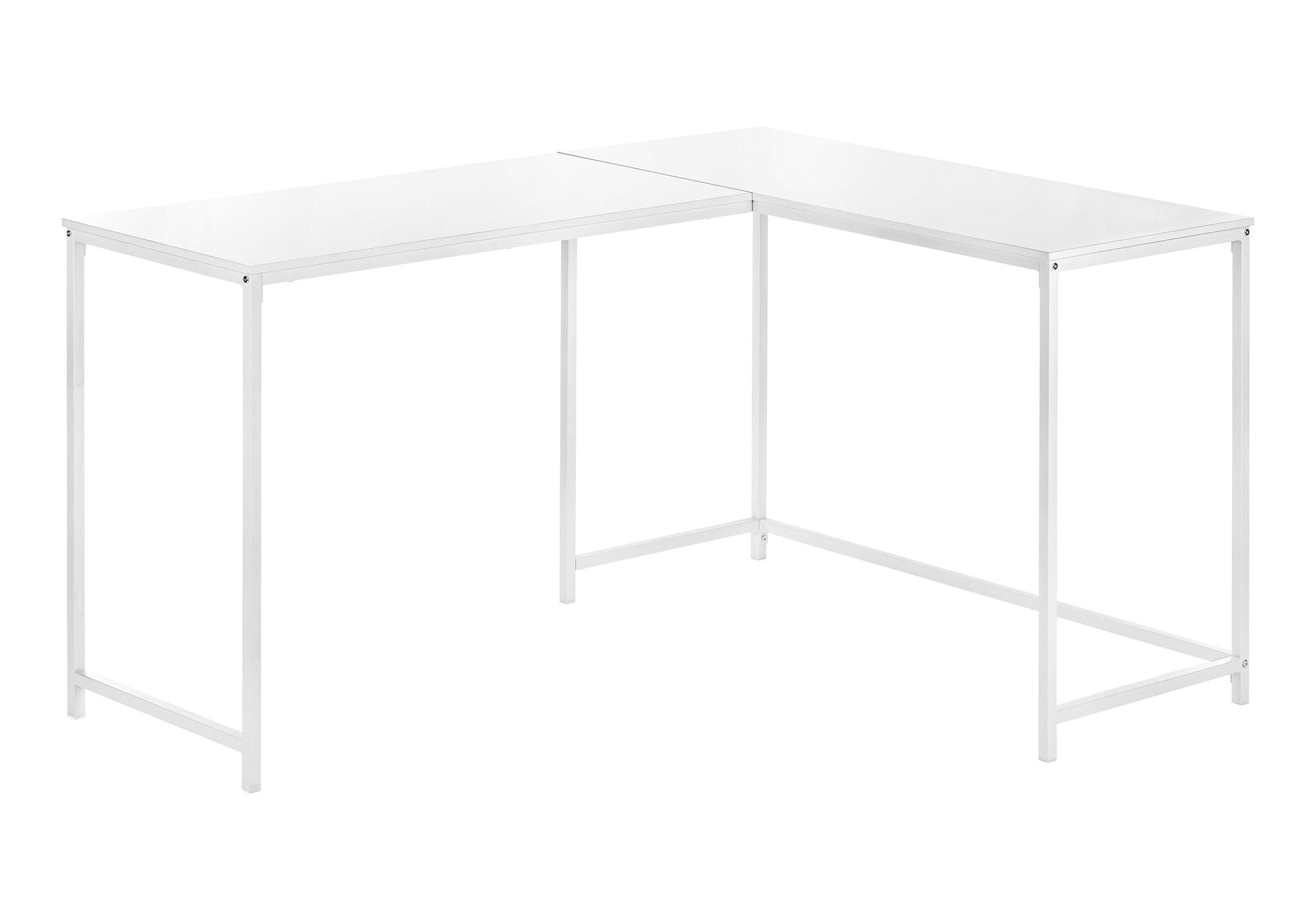 Computer Desk, Home Office, Corner, L Shape, Laptop, Marble Look Contemporary &amp; Modern