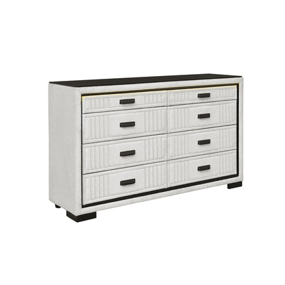 Isaiah - 5 Piece Bedroom Set With TV Lift-LED, Speakers And Fireplace
