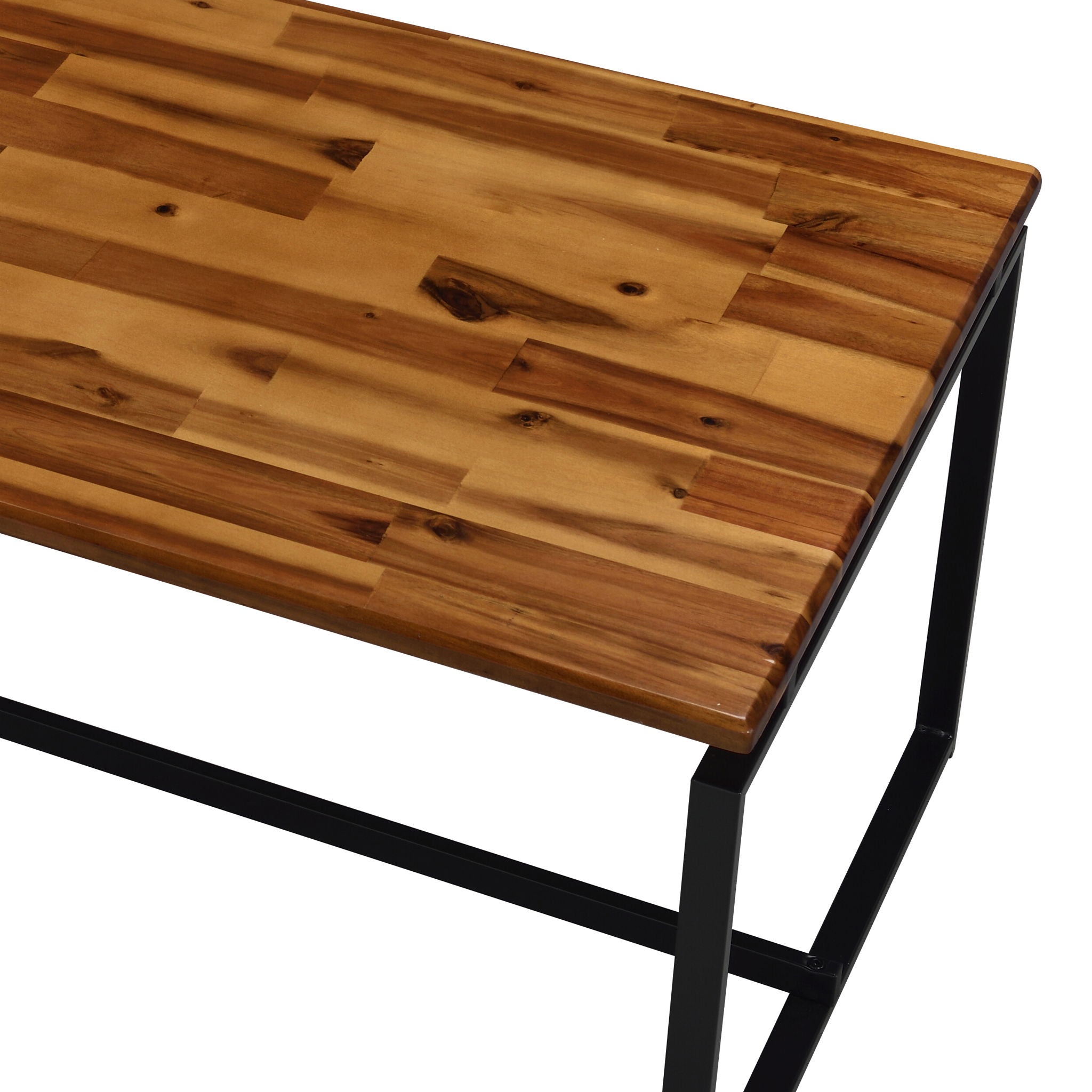 Jurgen - 3 Pieces Pack Coffee &amp; End Set - Oak / Black