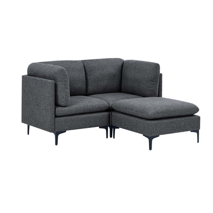 Upholstered Modular Sectional &amp; Tall Legs