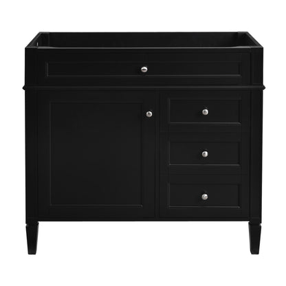 Bathroom Vanity Without Top Sink, Modern Bathroom Storage Cabinet With 2 Drawers And A Tip-Out Drawer