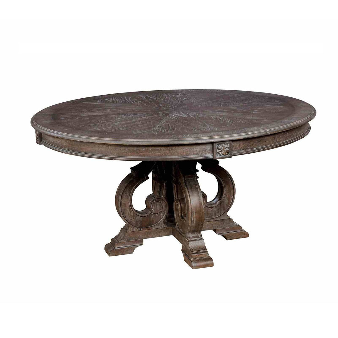 Elegant Dining Set Round Table And Side Chairs